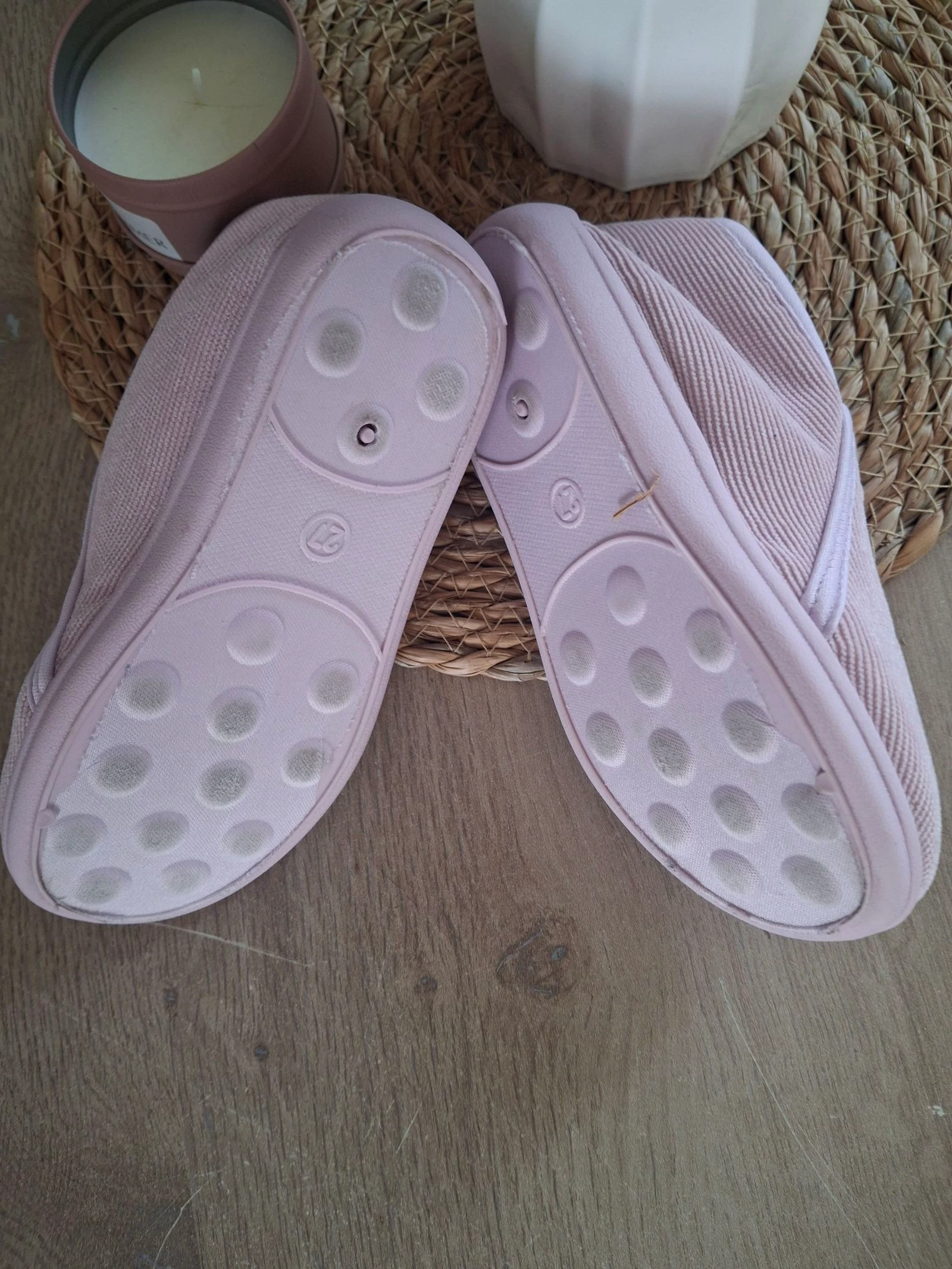 Roze gebreide fluwelen instappers maat 27 nini and girls – photo 6